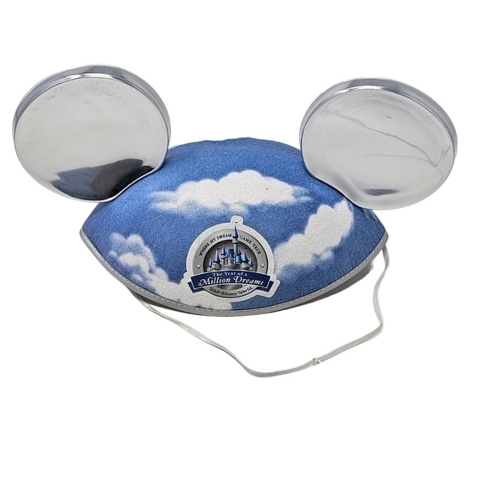 Walt Disney World YEAR OF A MILLION DREAMS Mickey Mouse Ears Adult Hat Cap Ears.
